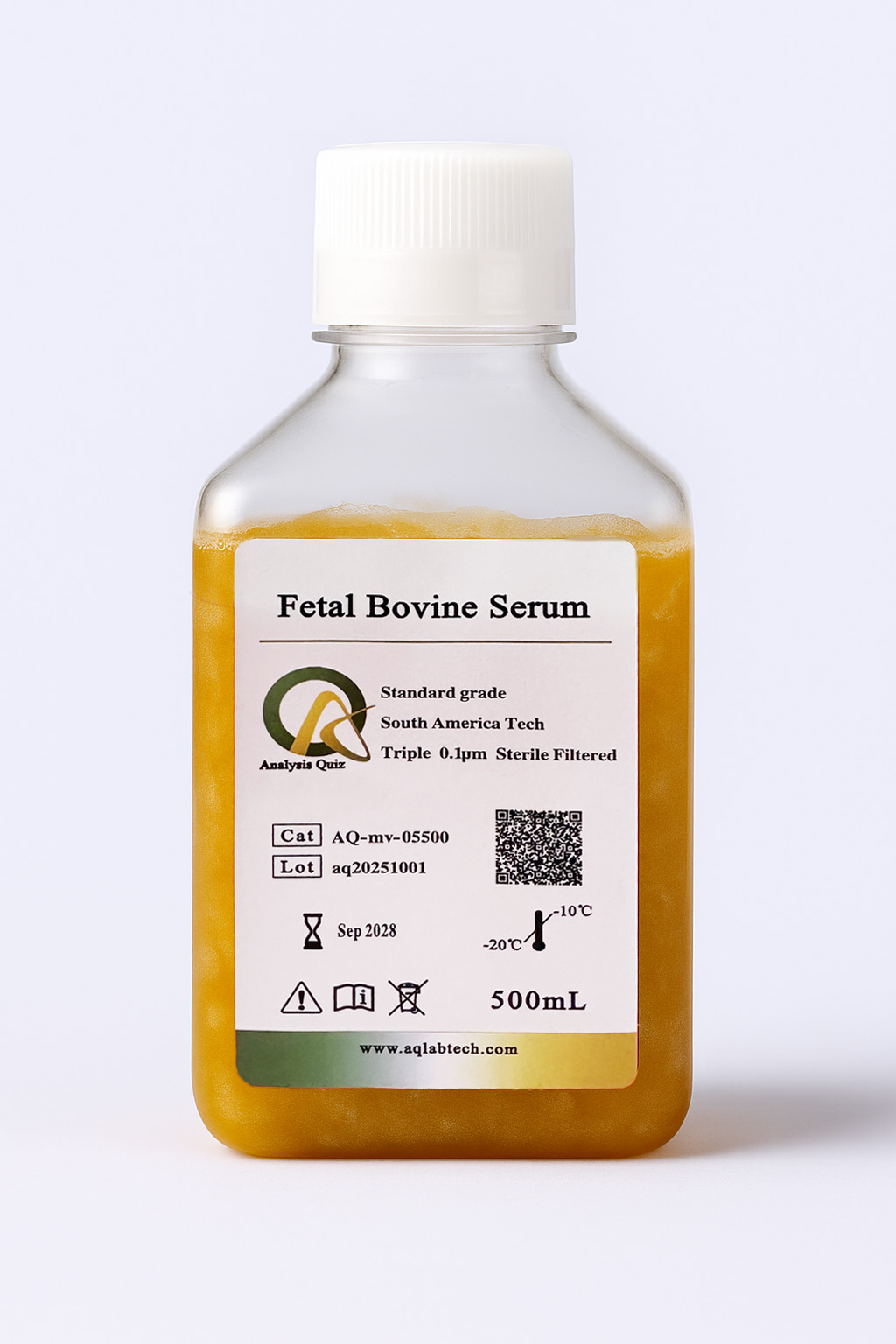 AQmv05500-500ml 標準級胎牛血清（FBS）